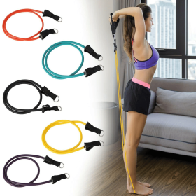 11 Pcs Resistance Bands Set with Door Anchor, Handles, Ankle Straps Fitness Stretch Bands