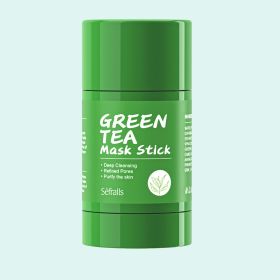 Green Tea Mask Stick for Face,10 Minutes Blackhead Remover with Green Tea Extract, Moisturizing Face mask, Green Mask Stick for Face Moisturizing