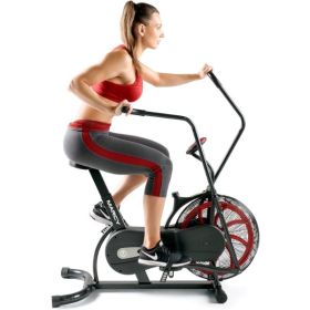 Marcy Air-Resistance Exercise Fan Bike With Dual Acction Handlebars