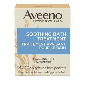 Aveeno Soothing Bath Soak for Eczema, Natural Colloidal Oatmeal, 8 Count