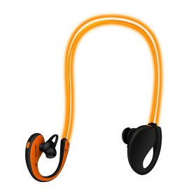 Wireless Sports Headsets Wireless V4.1 Neckband Earphones HD Stereo Sweat-proof Headphones Earbuds (Color: Orange)